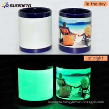 Sunmeta Directly Factory whole sale Patch luminous Sublimation Mug 11oz